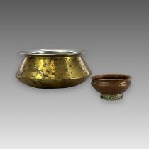Two brass Bowls,19/20th centuryTwo Brass Bowls, 19/20th century The larger W: 17cm