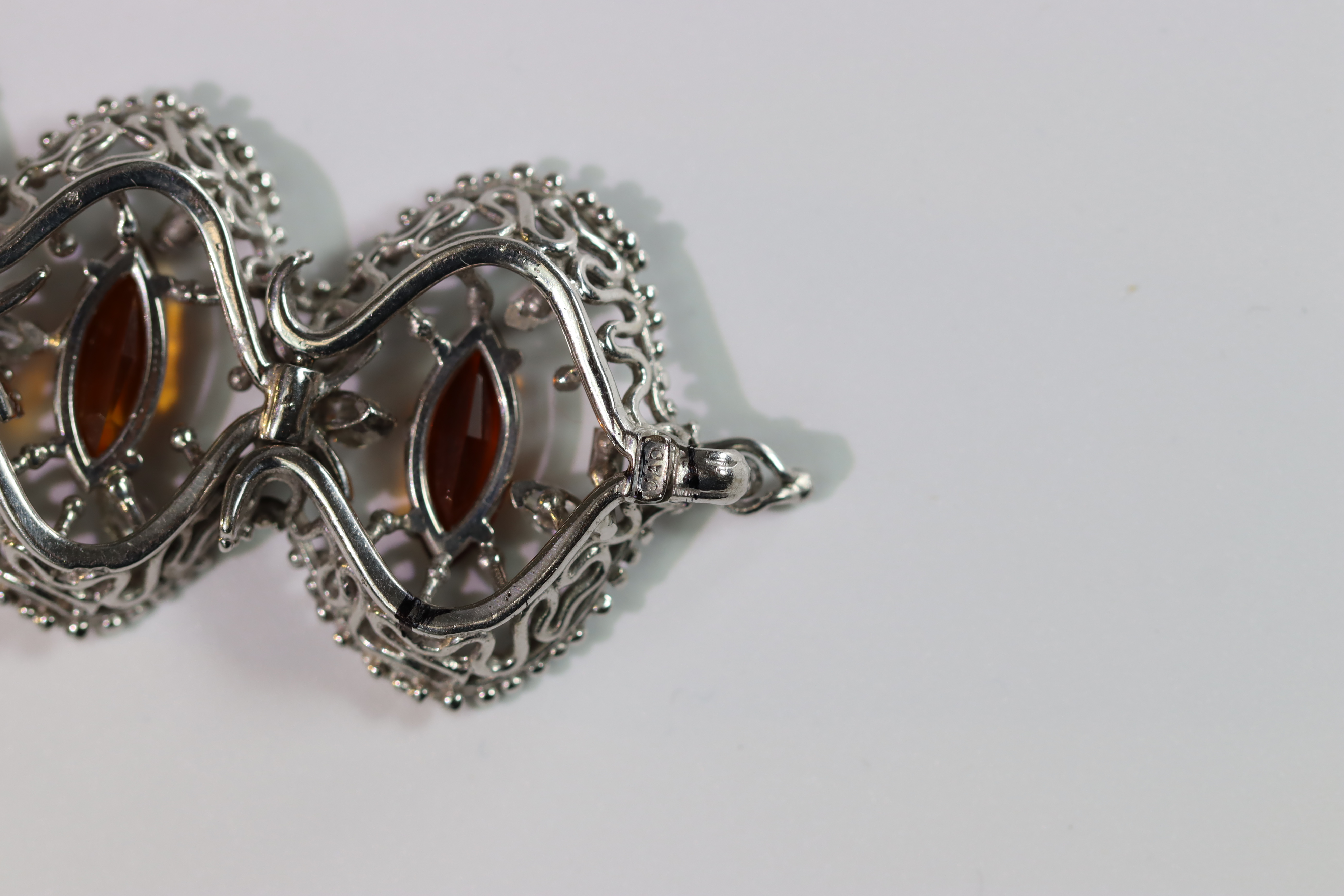 A John Donald white Gold Bracelet with Citrines, signed JAD in cartouche dated 1973ï¼ŒBritish - Image 18 of 21
