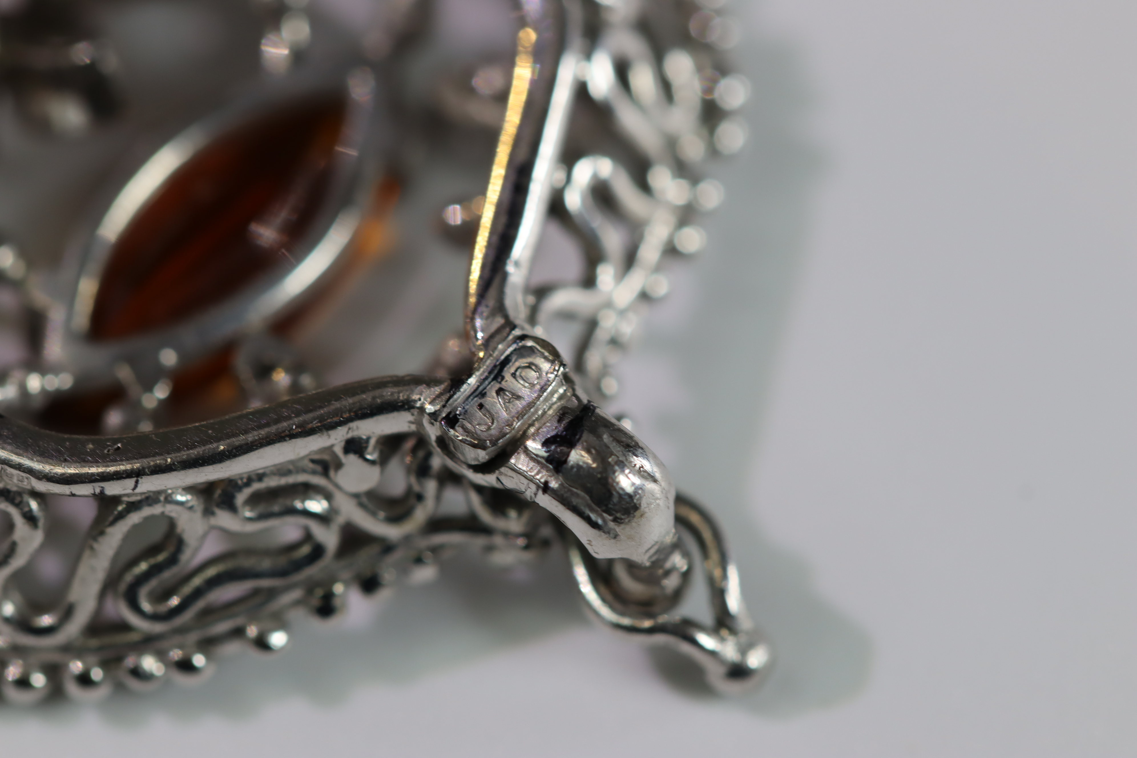 A John Donald white Gold Bracelet with Citrines, signed JAD in cartouche dated 1973ï¼ŒBritish - Image 16 of 21