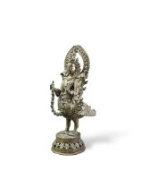 A Bronz Bodhisattva with Duck shaped Body, 19th century, probably Nepalese,