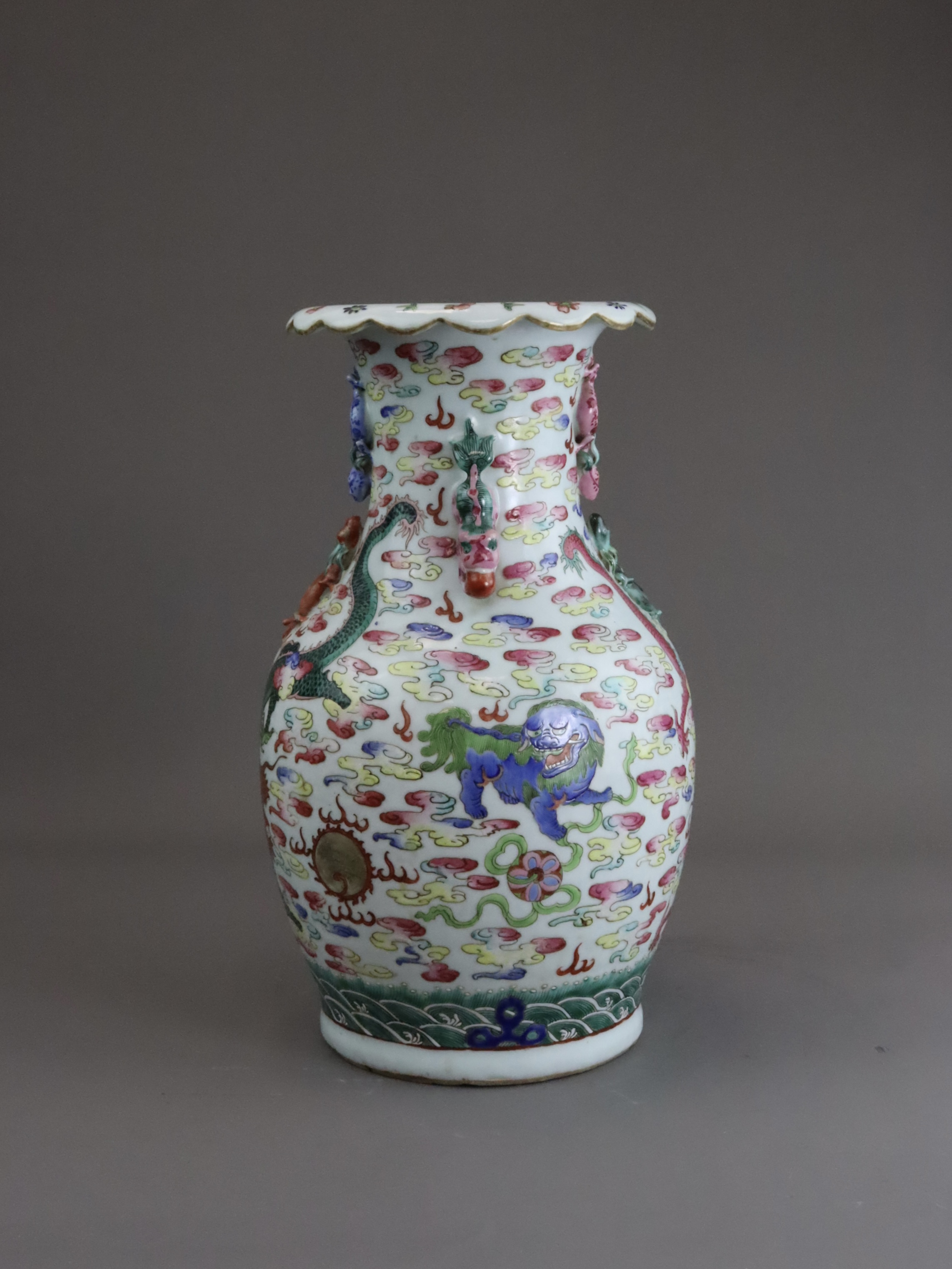 A 'famille rose' Dragon Vase, 19th century, - Image 7 of 10