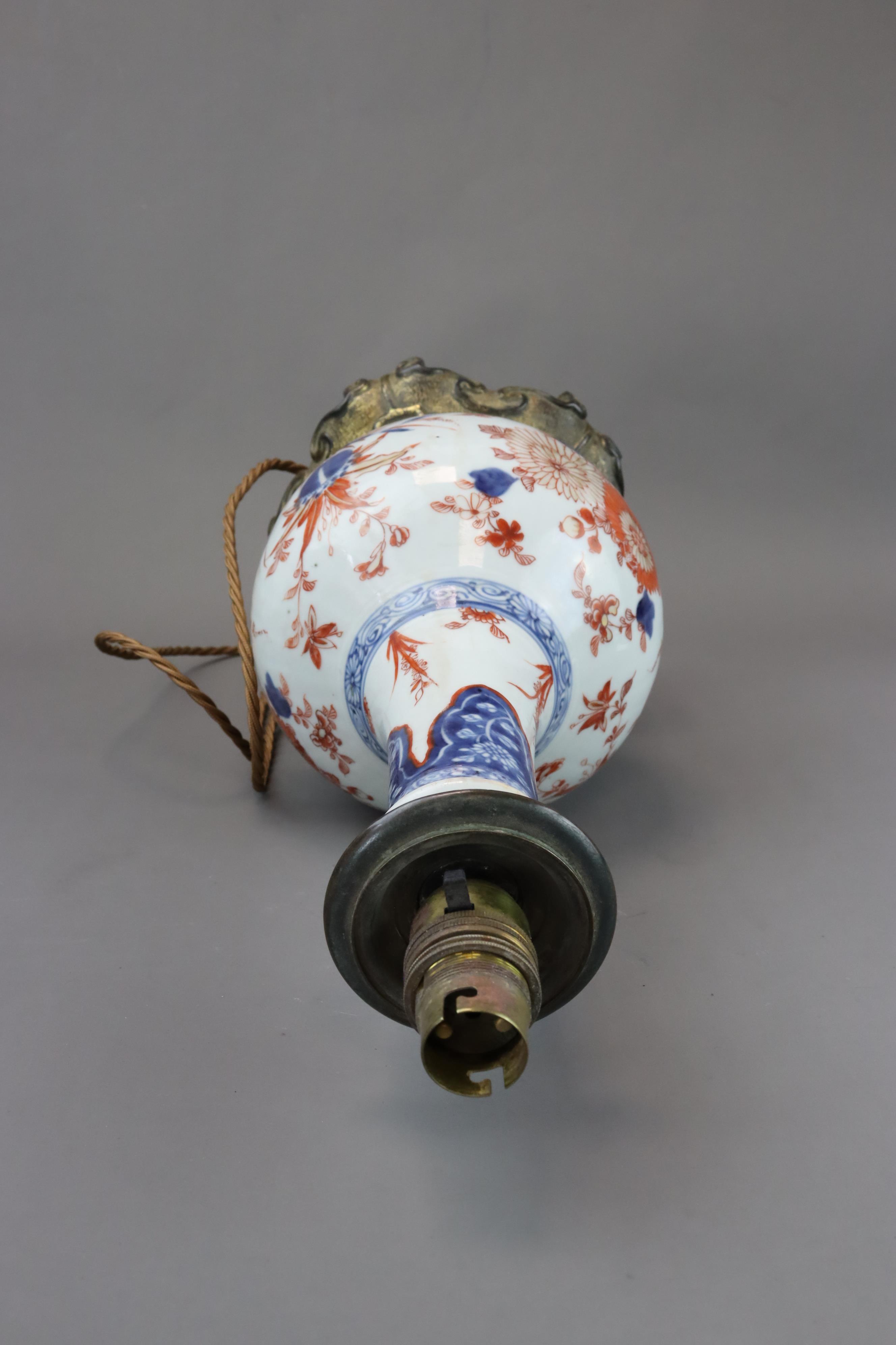 An Ormolu Mounted Chinese Imari Bottle Vase, Kangxi - Image 8 of 8