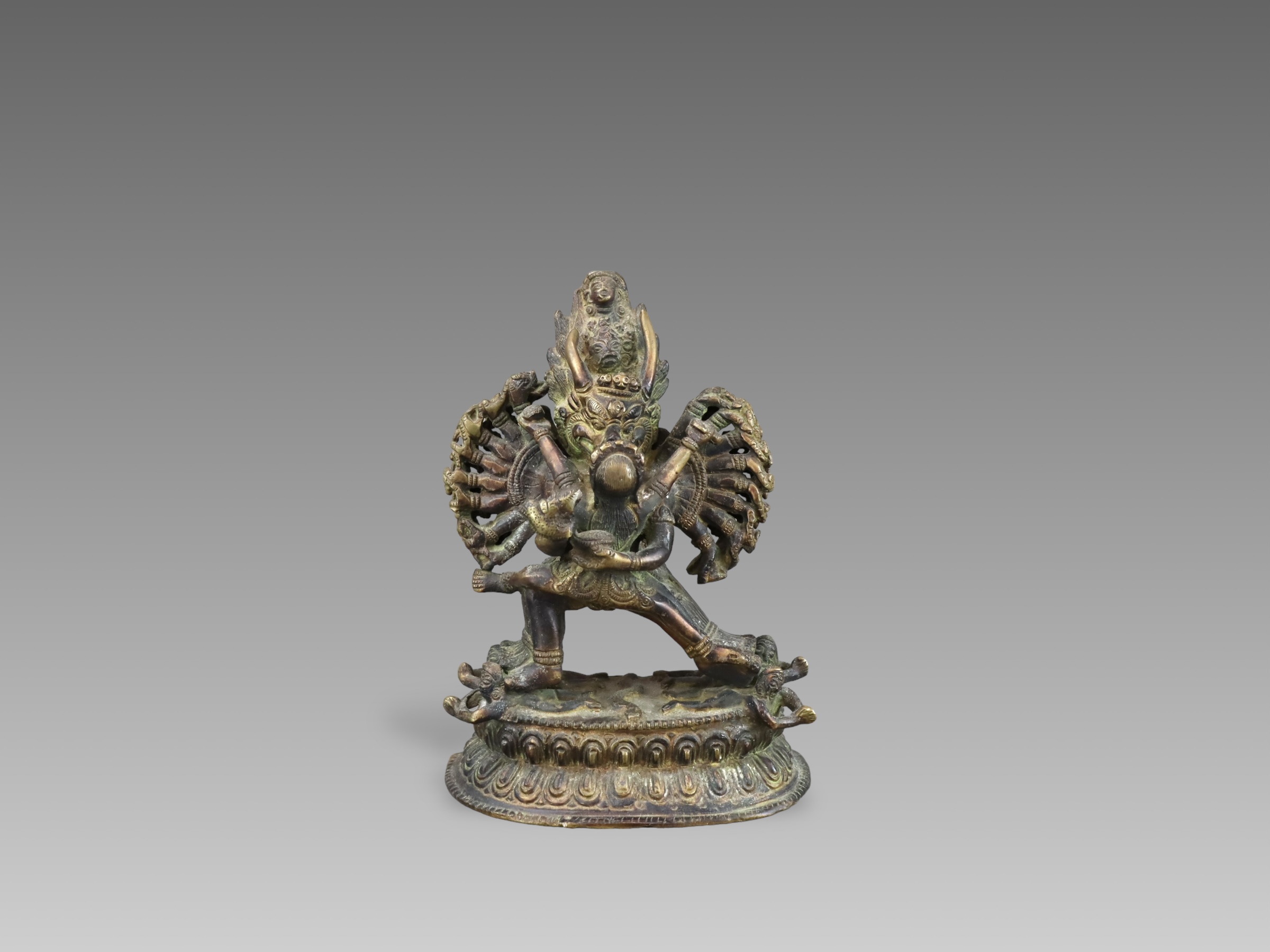 A Tibetan Bronze Yama and Sakti Group, 19th/20th century