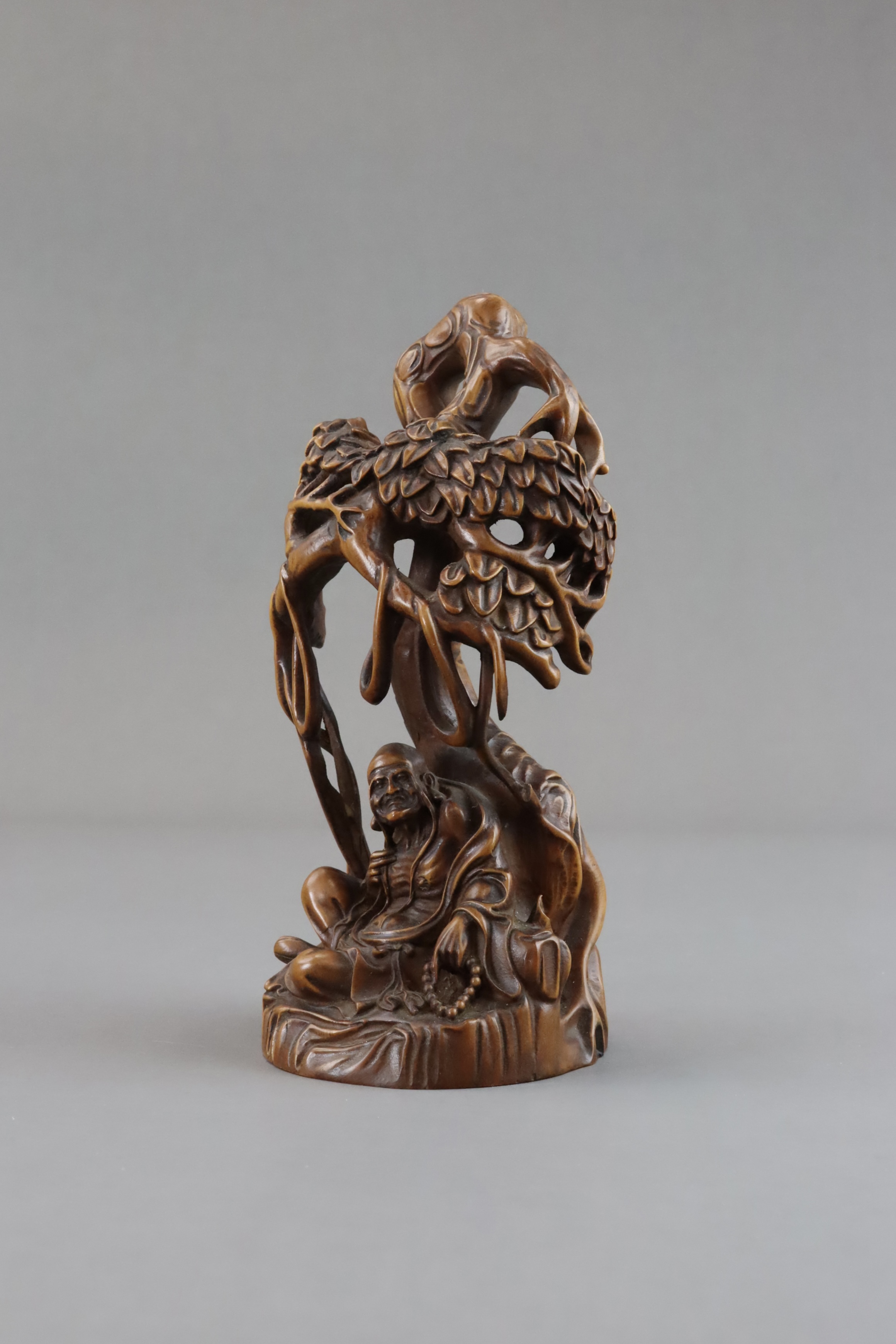A Boxwood Lohan Group, Qing dynasty - Image 4 of 11