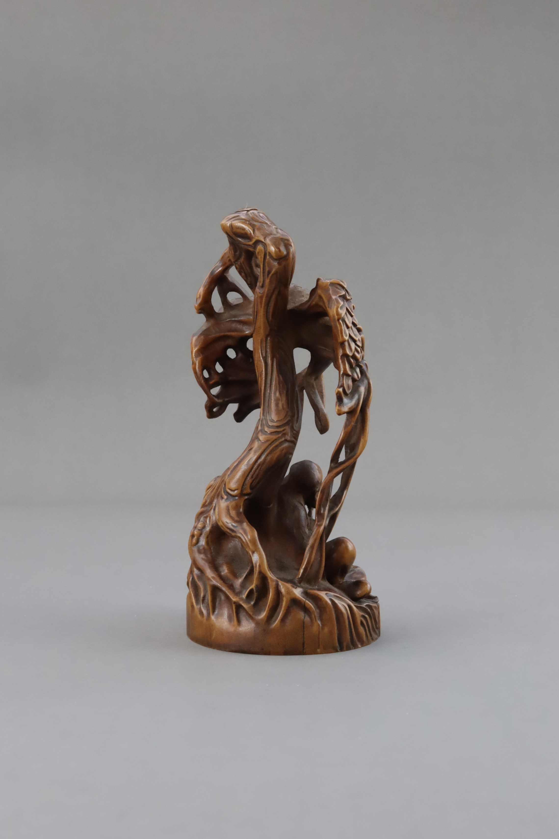 A Boxwood Lohan Group, Qing dynasty - Image 7 of 11