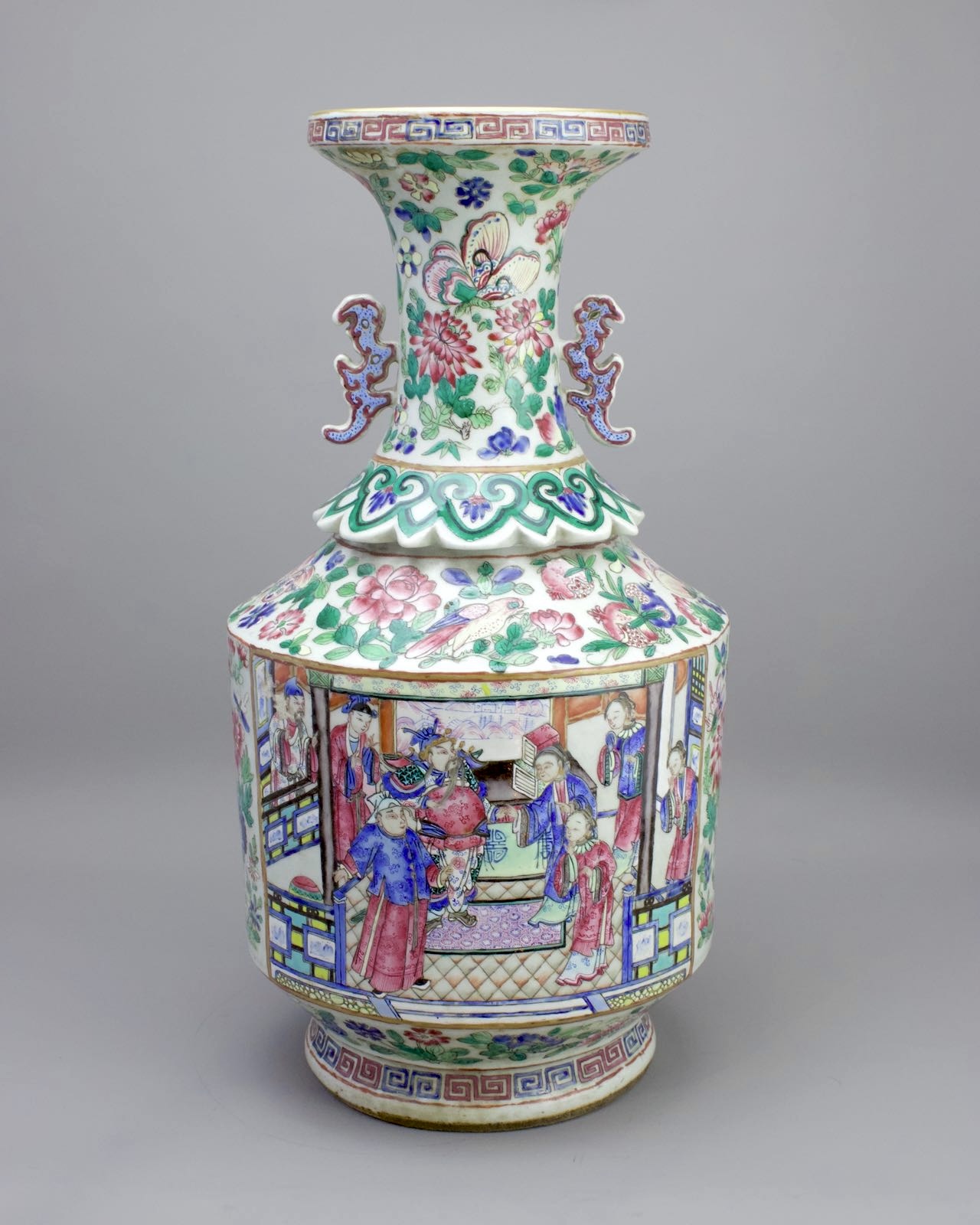 A 'famille rose'Bottle Vase with Figures, 19th century, - Image 7 of 7