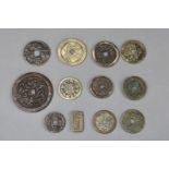A Set of 12 Chinese Taoism Coins, Qing dynasty