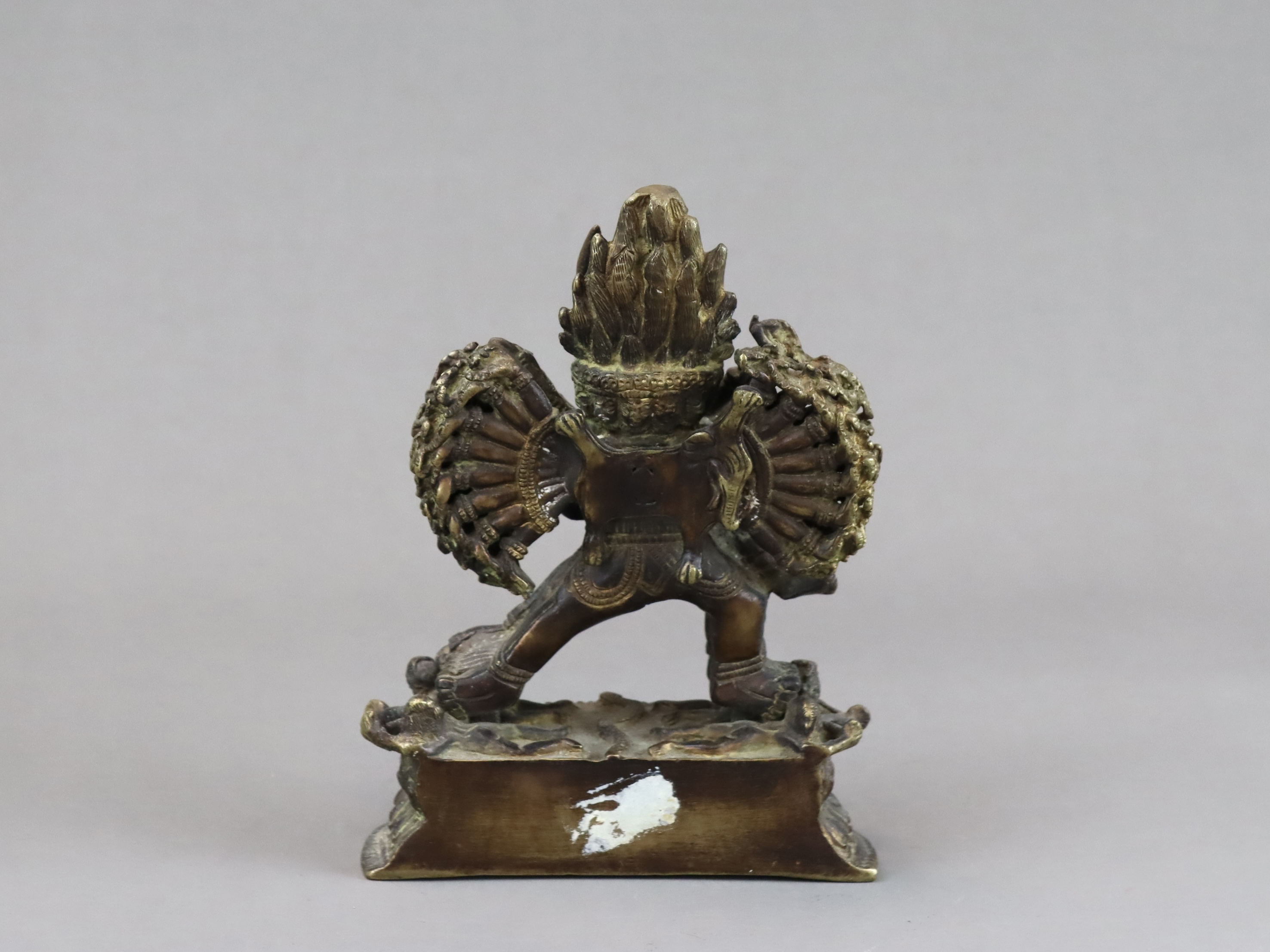 A Tibetan Bronze Yama and Sakti Group, 19th/20th century - Image 7 of 7
