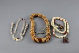 Three Strings of Mala Beads, 18/19th century,,