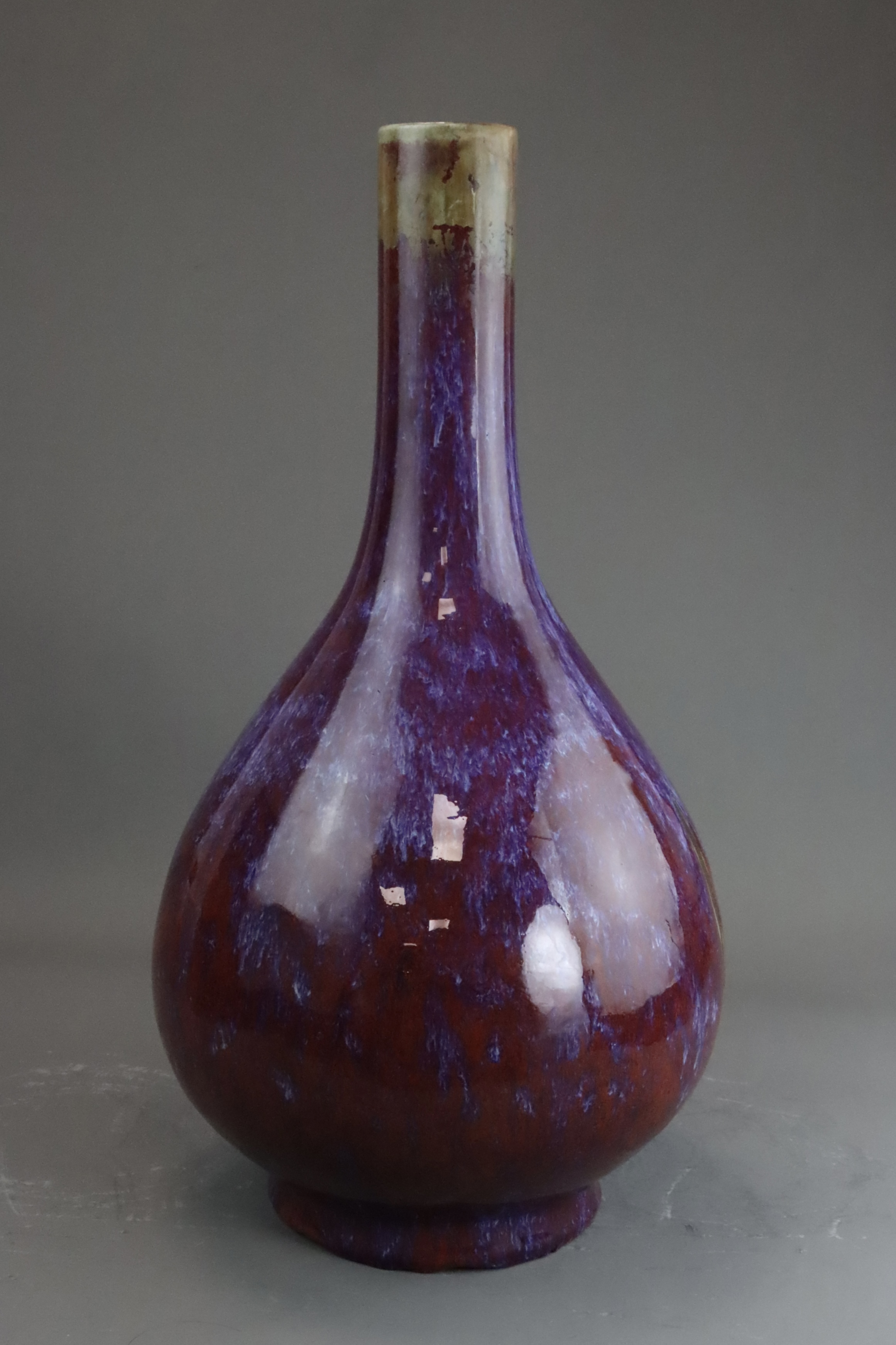 A Flambe Bottle Vase, Qing dynasty - Image 4 of 11