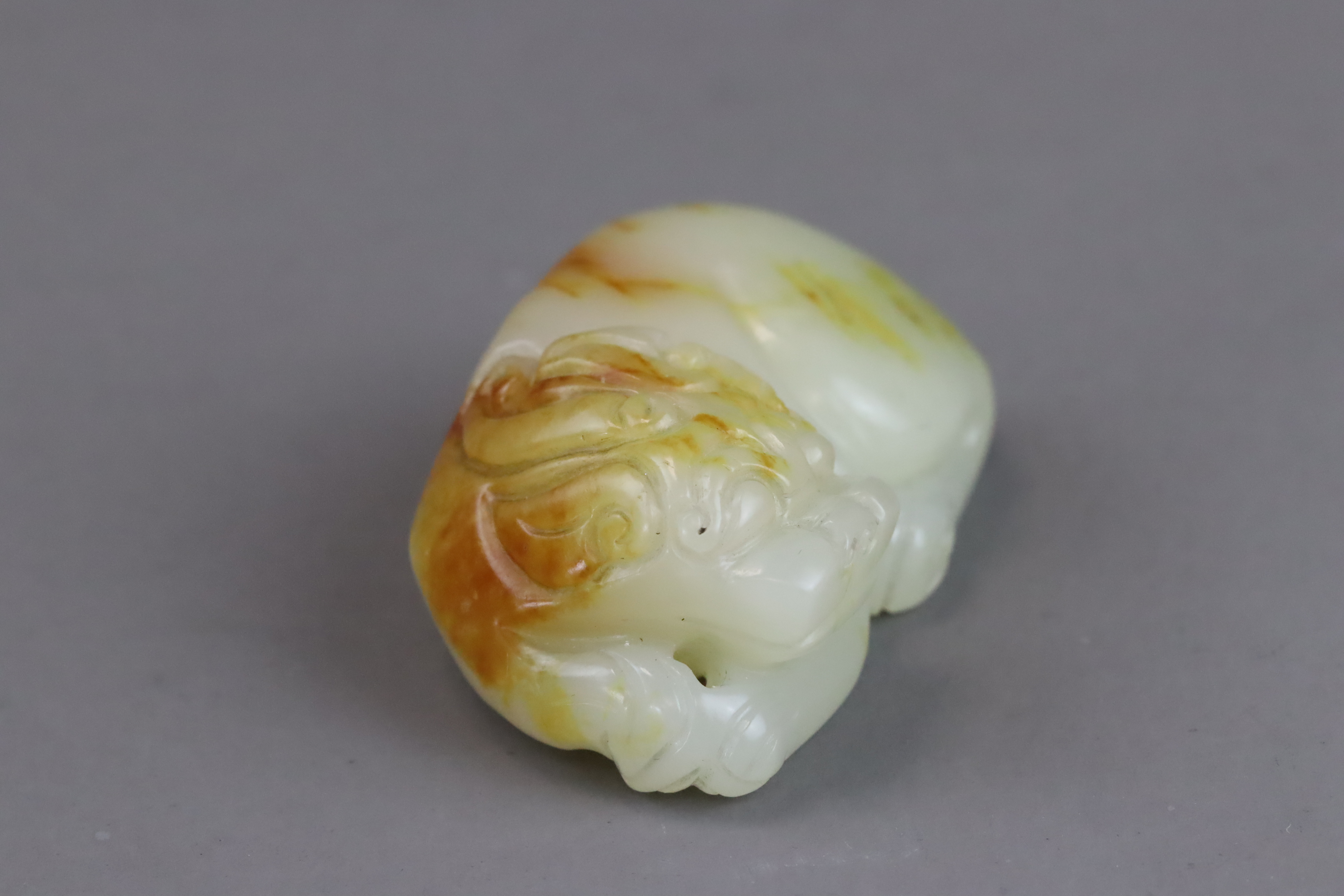A Celadon Jade Seated Qilin, early Qing dynasty, - Image 10 of 10