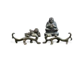 Four miniature bronzes, 17th/19th centuries