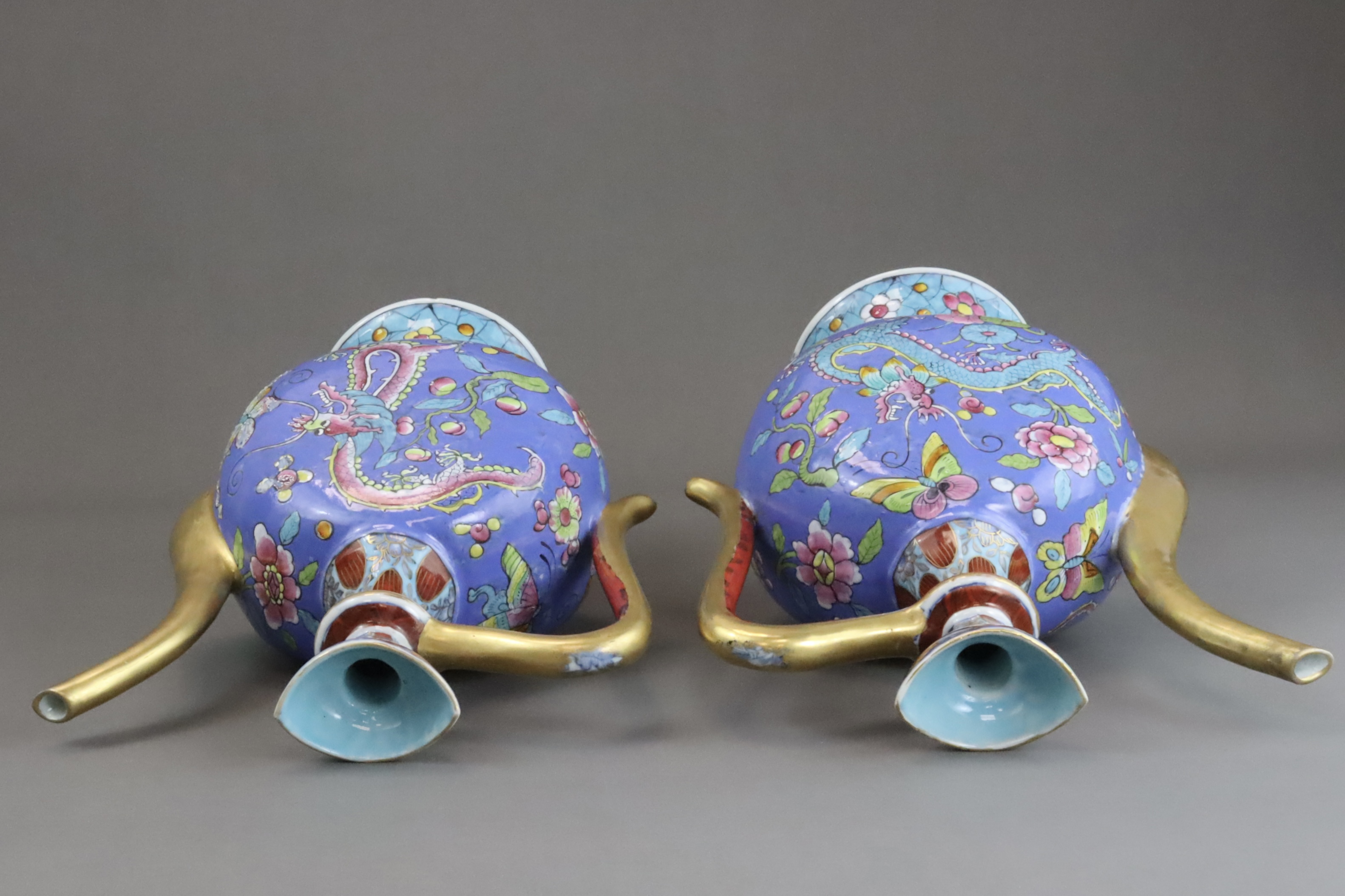 A Rare Pair of  European decorated Ewers , Kangxi - Image 9 of 11