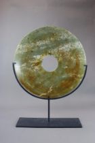A Grey Jade 'bi' Disc, modern