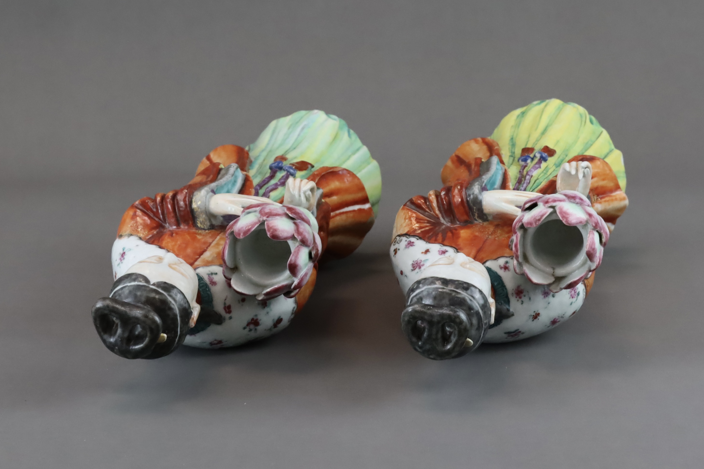 A Pair of 'famille rose' Ladies, Qianlong - Image 12 of 12