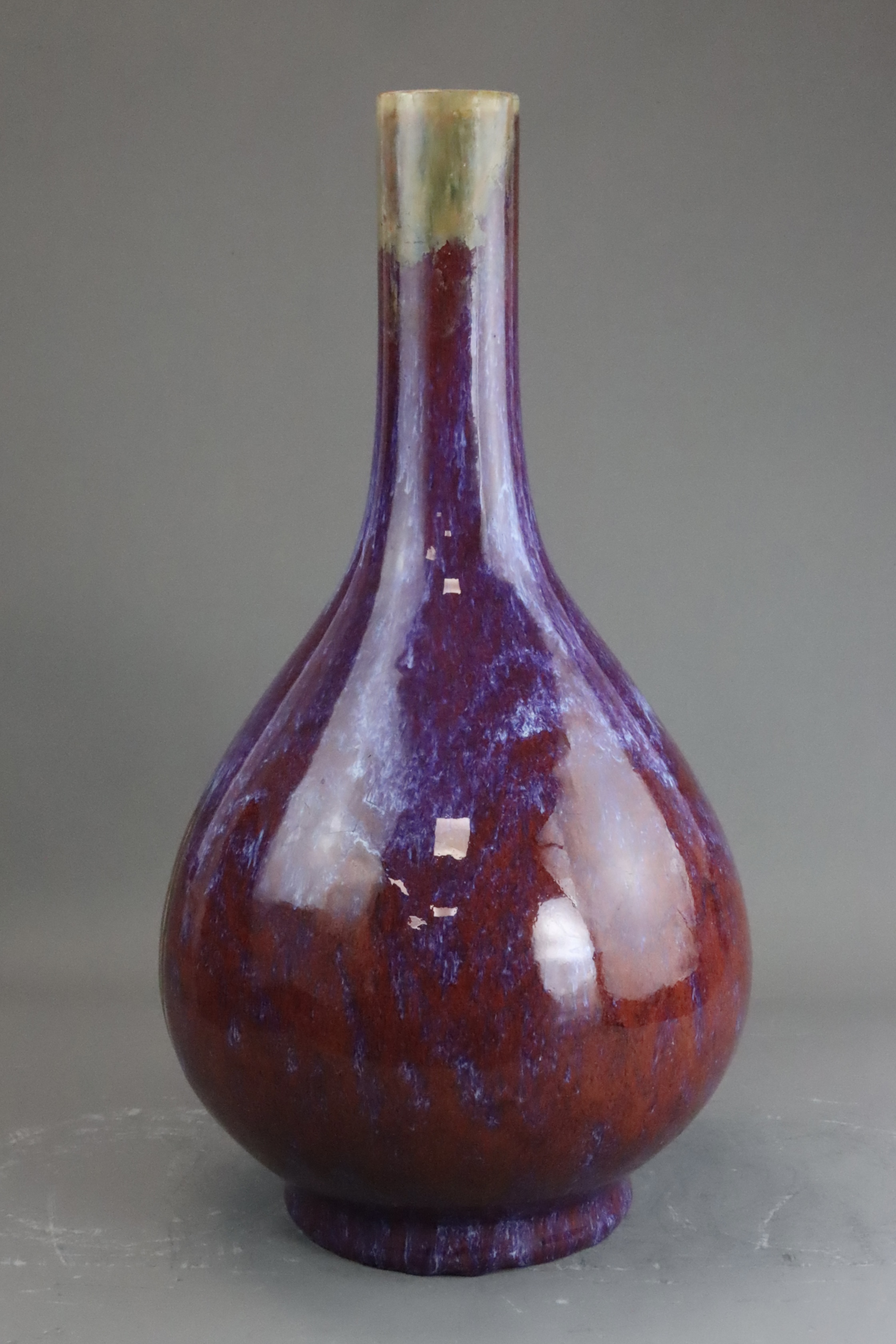 A Flambe Bottle Vase, Qing dynasty - Image 6 of 11