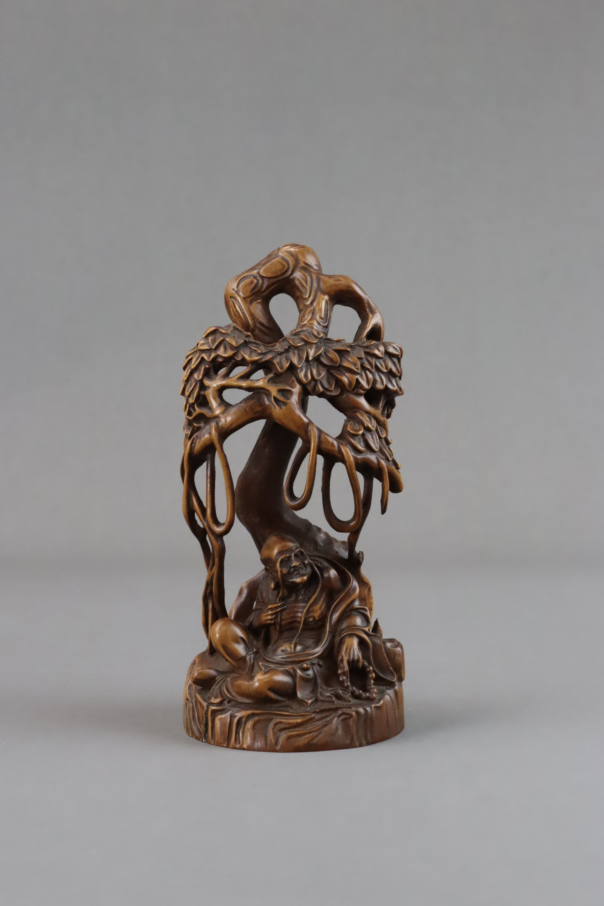 A Boxwood Lohan Group, Qing dynasty - Image 2 of 11