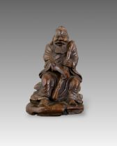 A Seated Bamboo Sage, 19th century