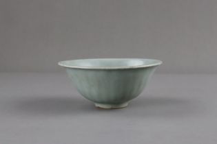 A Longquan Celadon Lotus Bowl with stand, Song dynasty