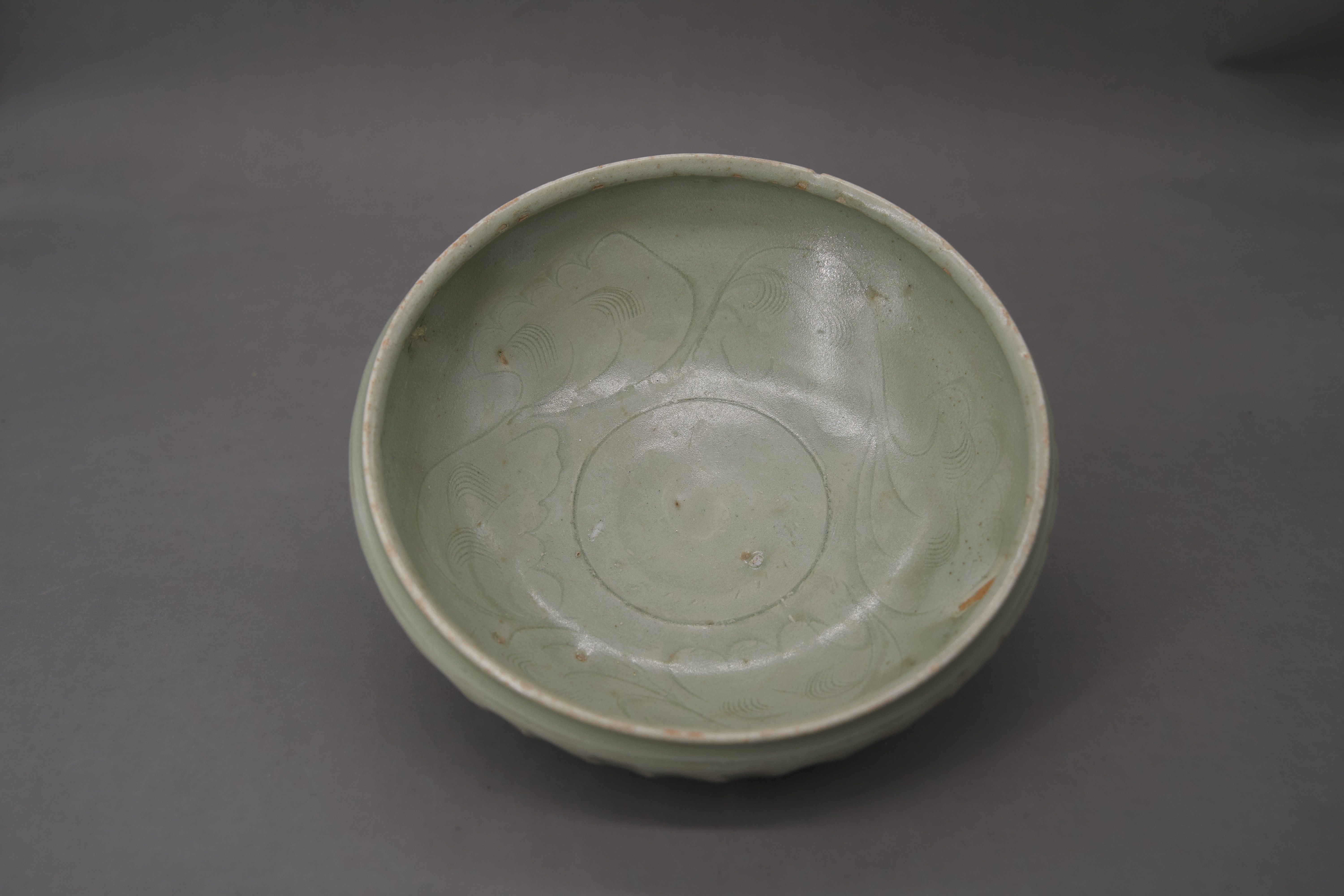 A Longquan Celadon Lotus Bowl, Song dynasty - Image 3 of 7