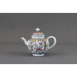 A finely enamelled 'famille rose' Teapot and Cover, Yongzheng,
