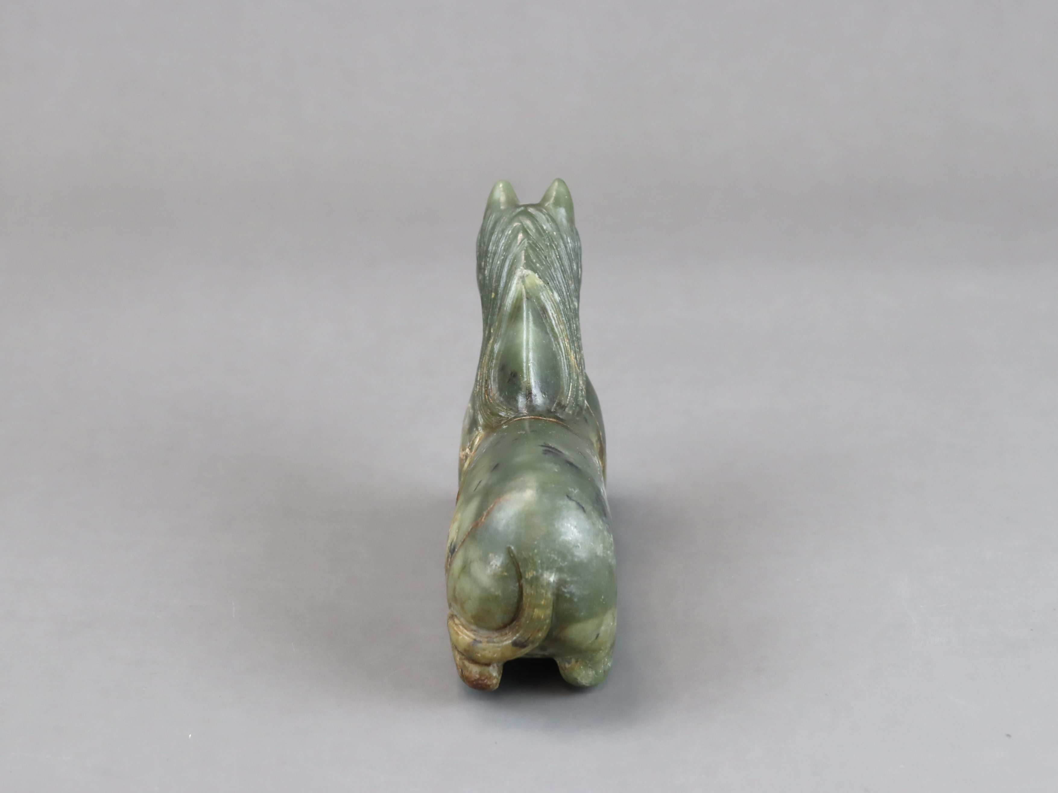 A Seated Jade Horse, Qing dynasty, - Image 7 of 7