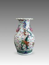 A 'famille rose' Dragon Vase, 19th century,