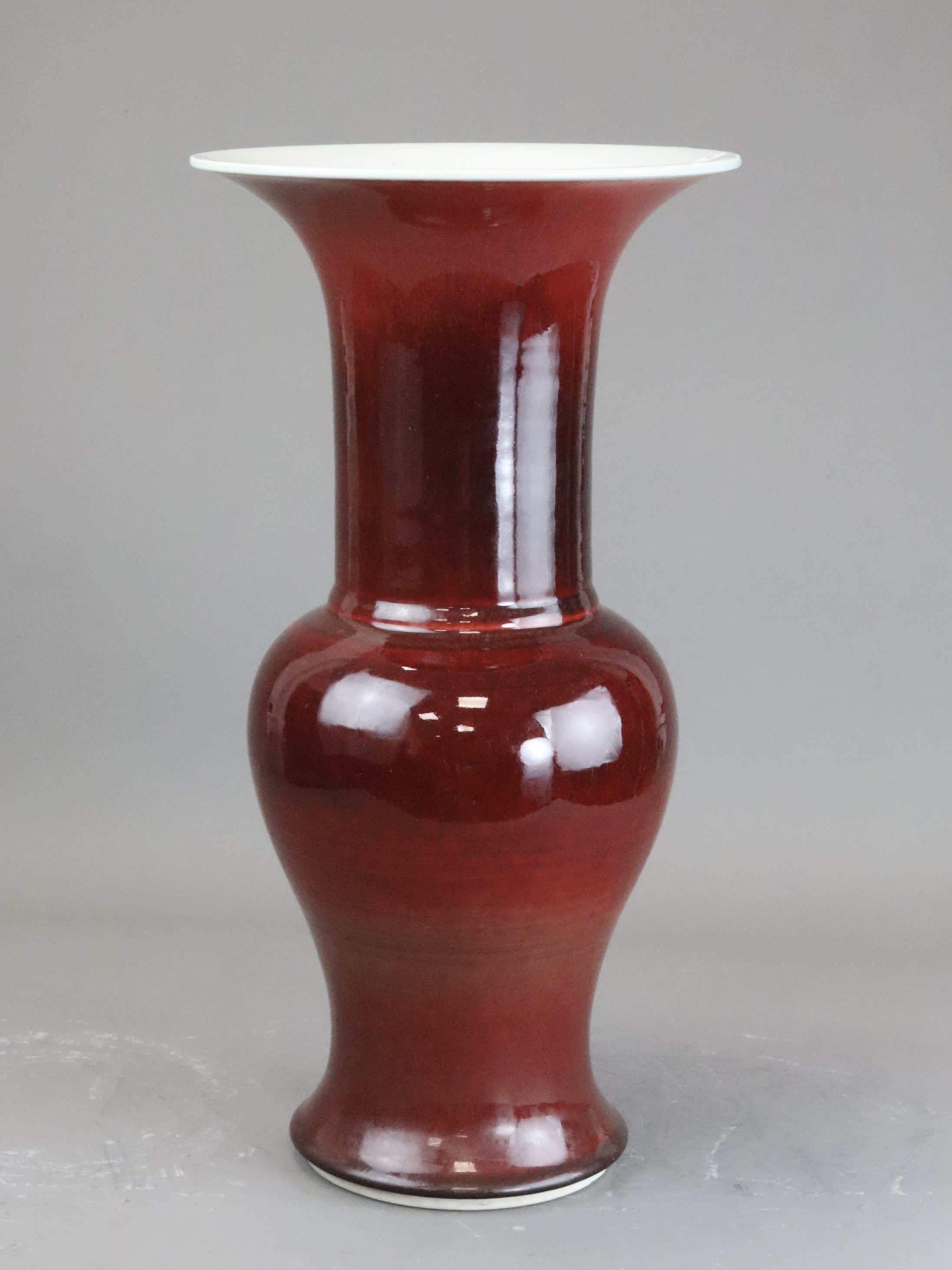 A Copper Red glazed Phoenix Tail Vase, Qing dynasty, - Image 4 of 8