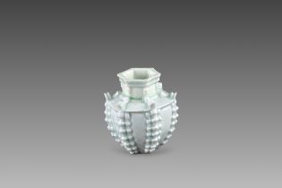 A Qingbai Moulded Hexagonal Jar, Song dynasty