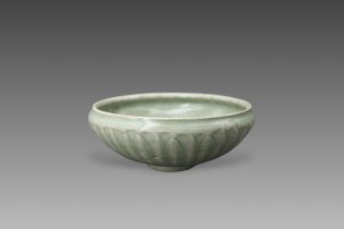 A Longquan Celadon Lotus Bowl, Song dynasty