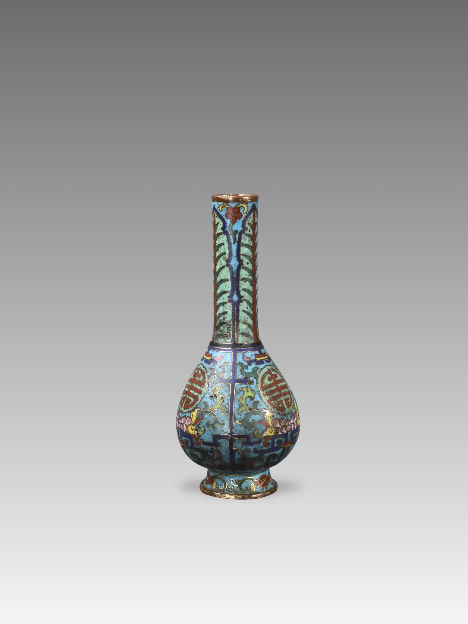 A Cloisonne Bottle Vase, Qianlong,