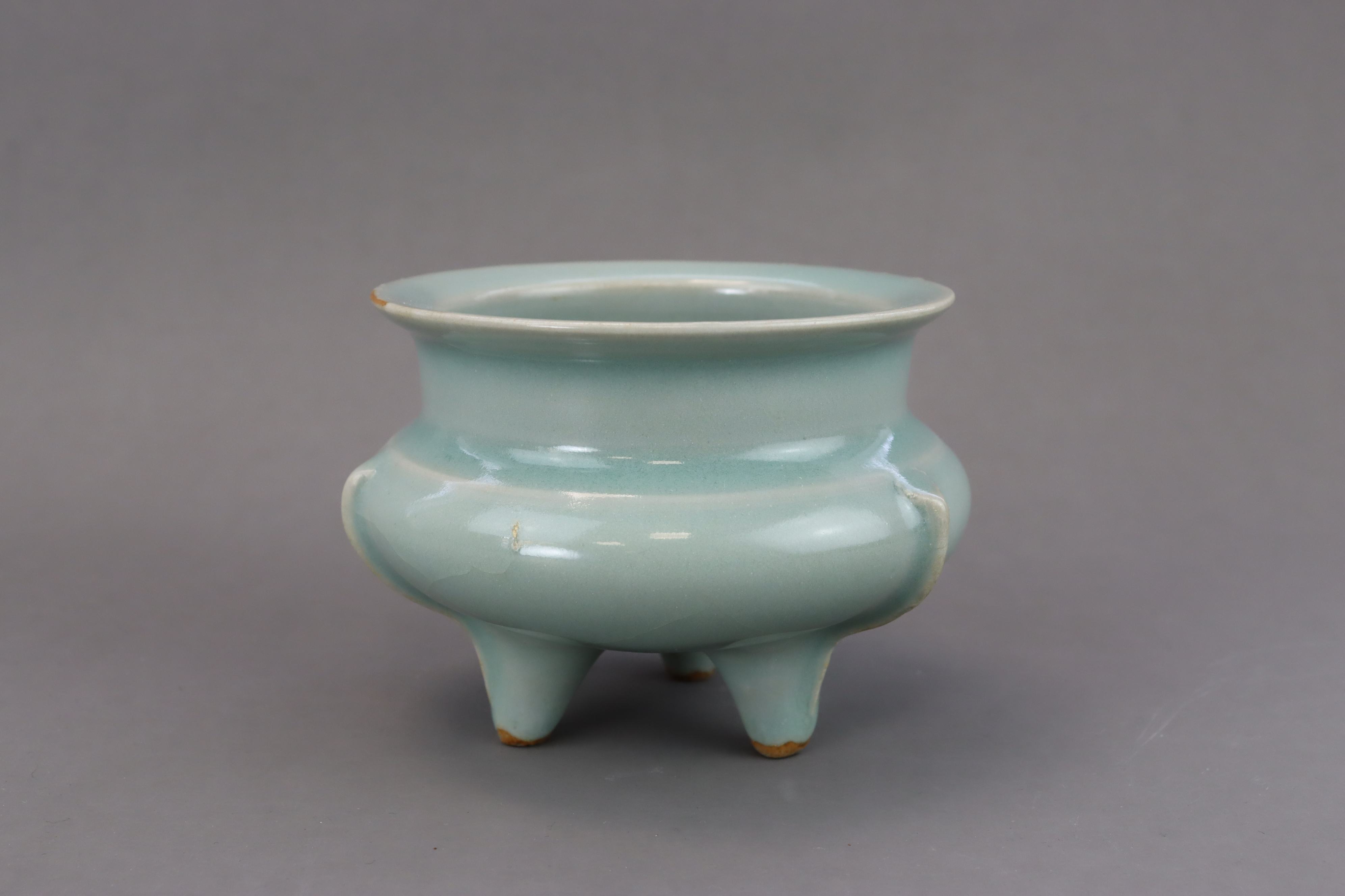 A Longquan Tripod Incense Burner, Song dynasty