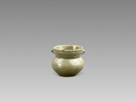 A Yue Celadon-glazed Jar, Eastern Jin dynasty