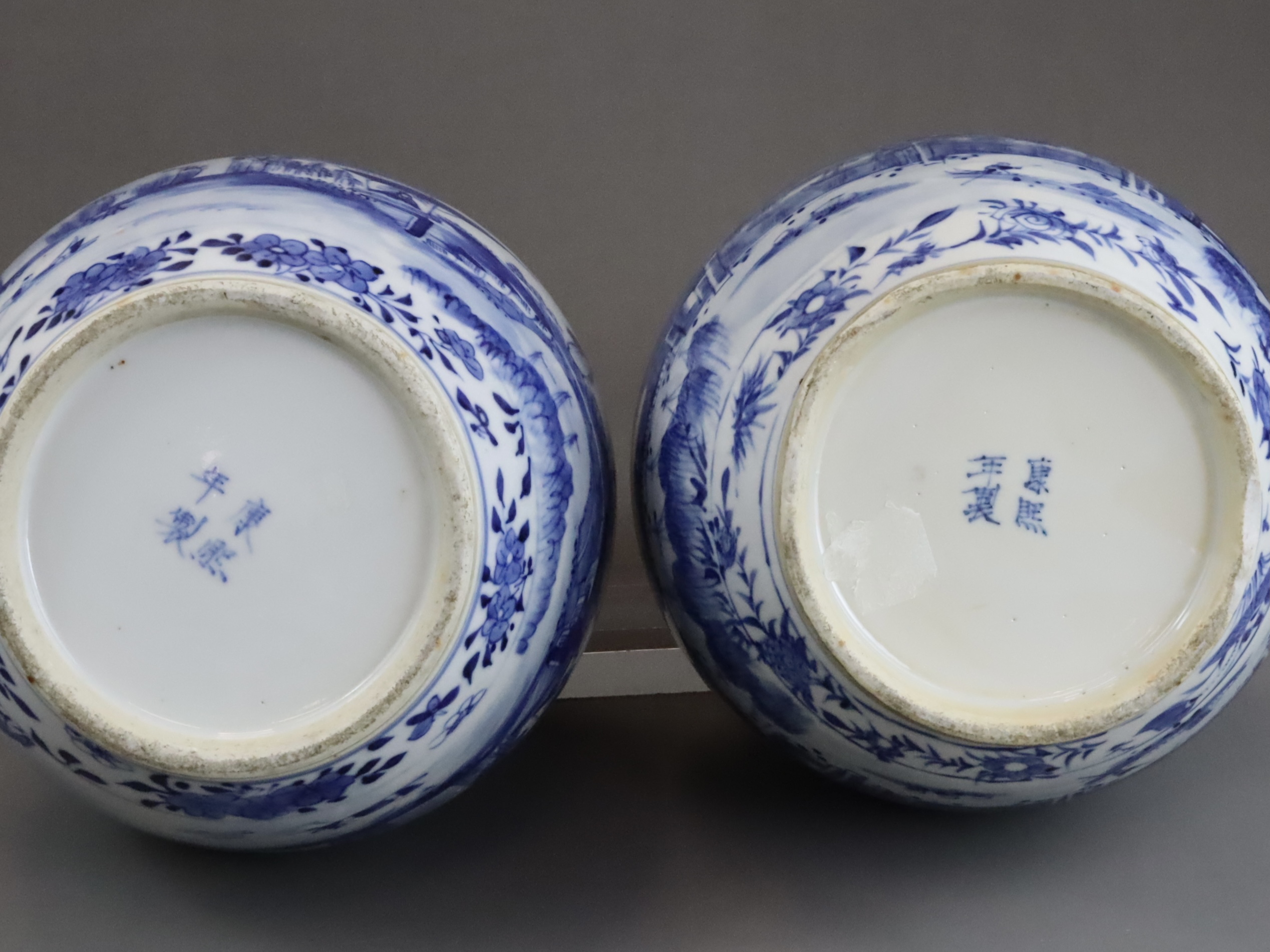 A Pair of Blue and White Double Gourd Vases, 19th century, - Image 11 of 12