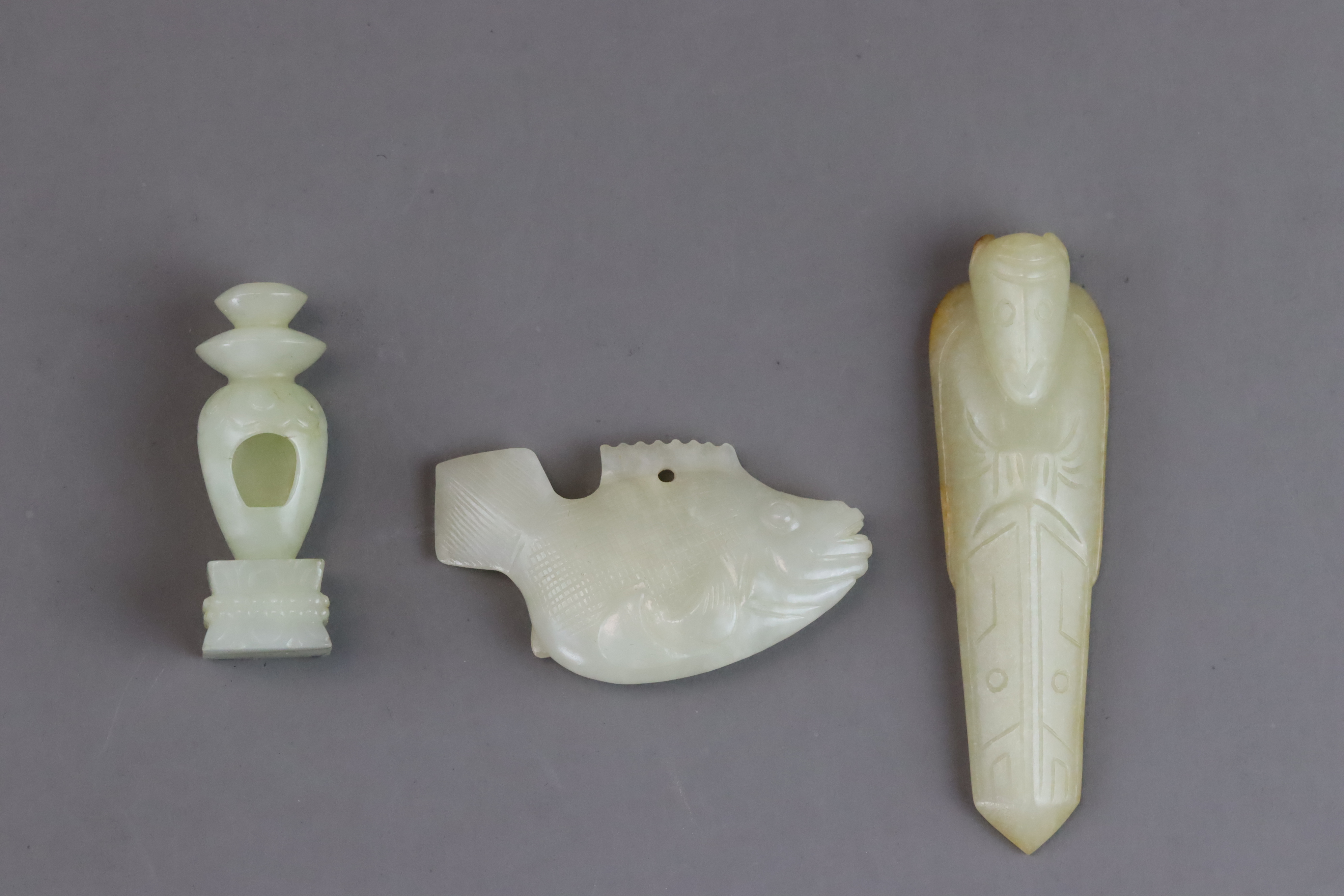 Three Small Jades, Kangxi and Earlier, - Image 6 of 12