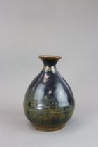 A Black glazed Stoneware Vase, yuhuqunping, Ming dynasty