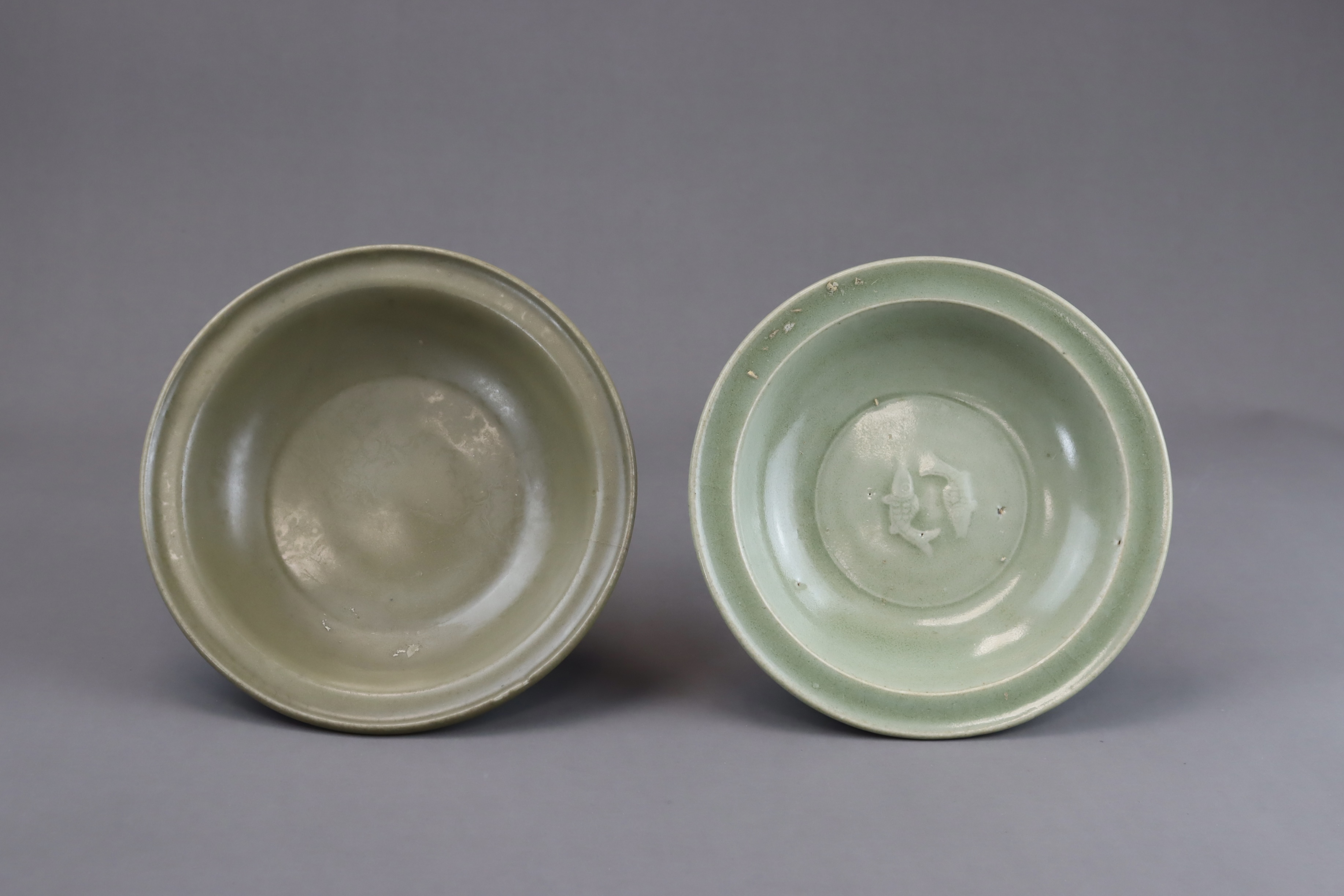 Two Longquan Celadon Dishes, Song dynasty - Image 6 of 7
