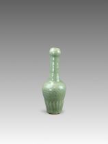 A Rare Longquan Celadon Carved 'Tiger' Vase, Yuan dynasty