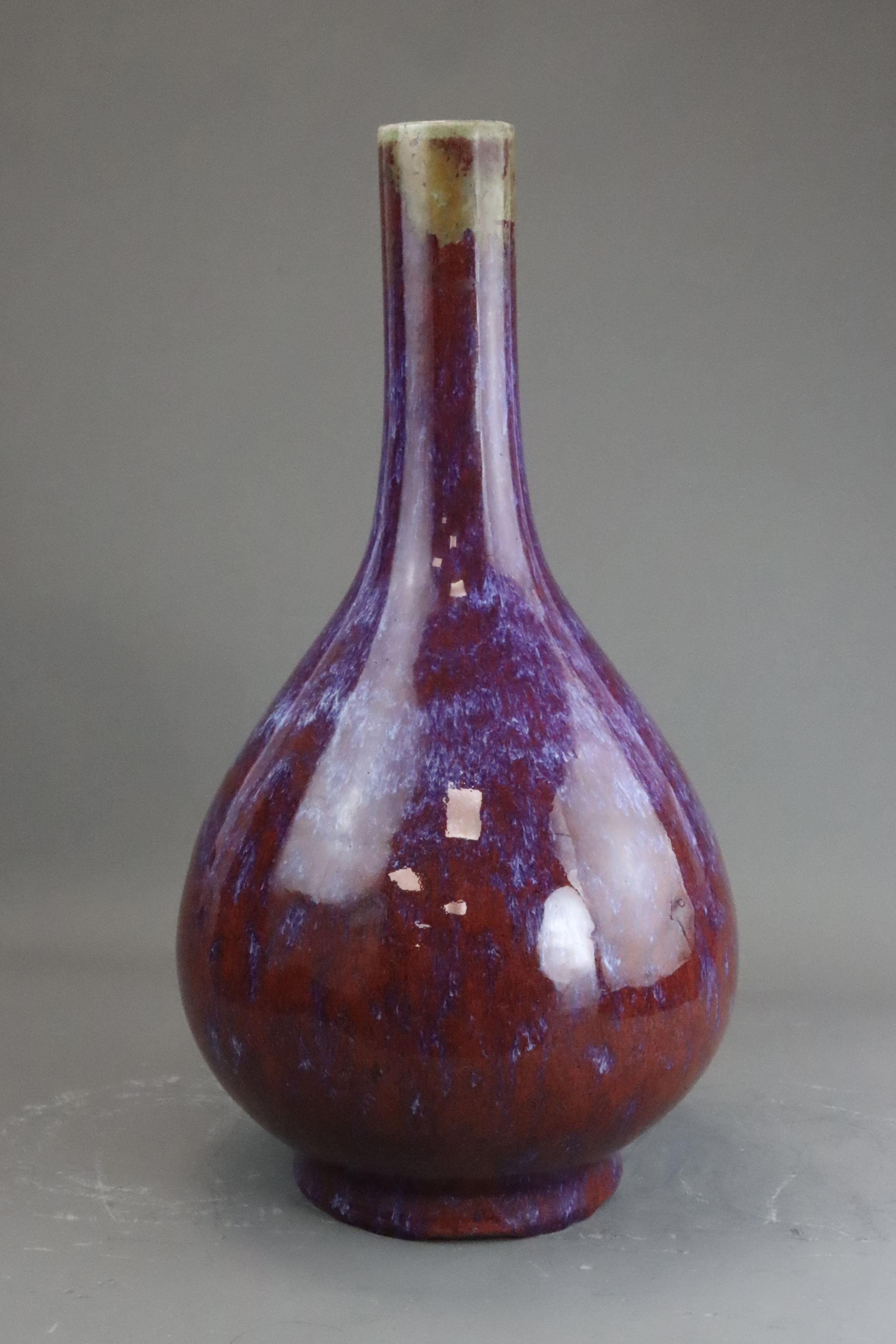 A Flambe Bottle Vase, Qing dynasty - Image 8 of 11