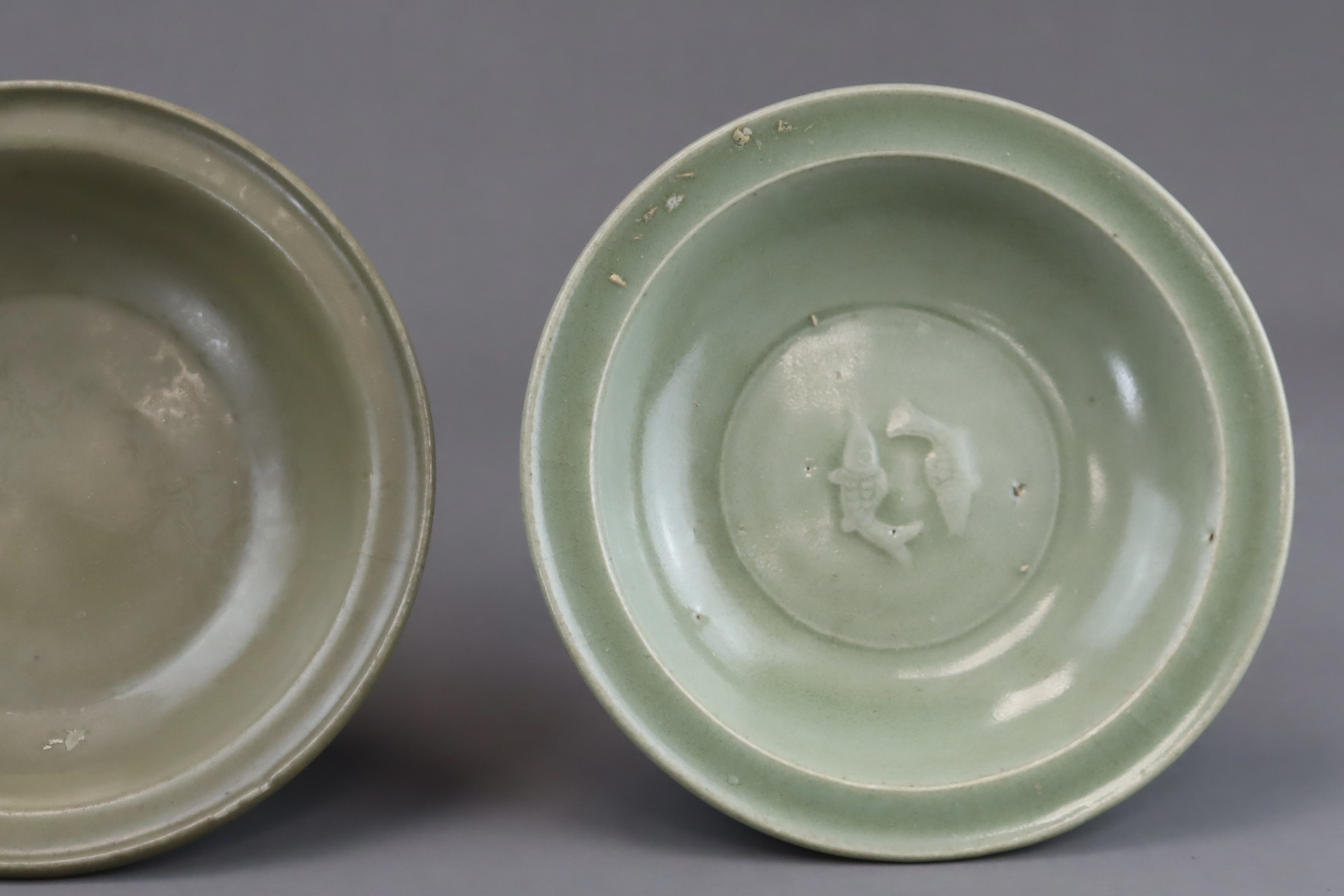Two Longquan Celadon Dishes, Song dynasty - Image 5 of 7