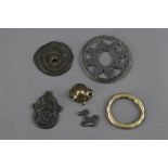 Six Small Bronzes, mainly Tibetan, 19th century and earlier,