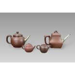 Two Yixing Teapots and Covers, 18th century,