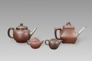 Two Yixing Teapots and Covers, 18th century,