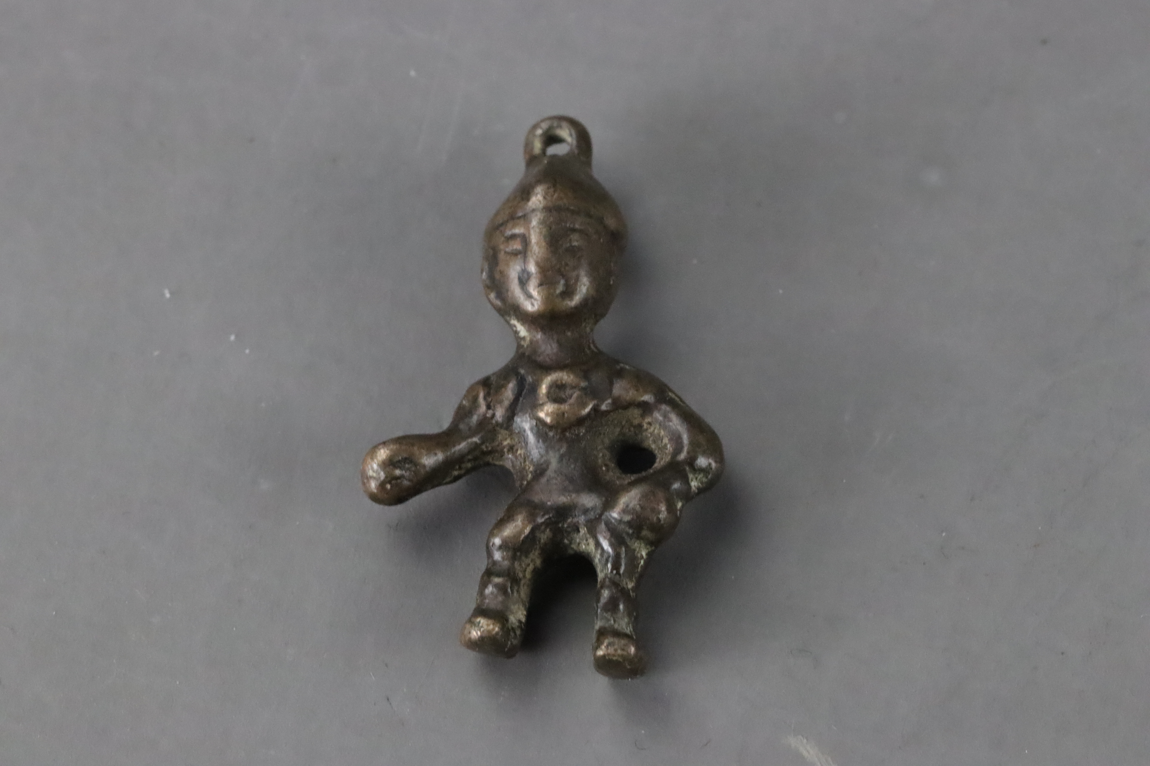 Six Small Bronze or Iron Objects, mainly Tibetan, 19th century and earlier, - Image 3 of 8