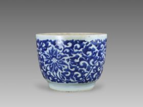 A Blue and White Lotus Deep Bowl, Kangxi