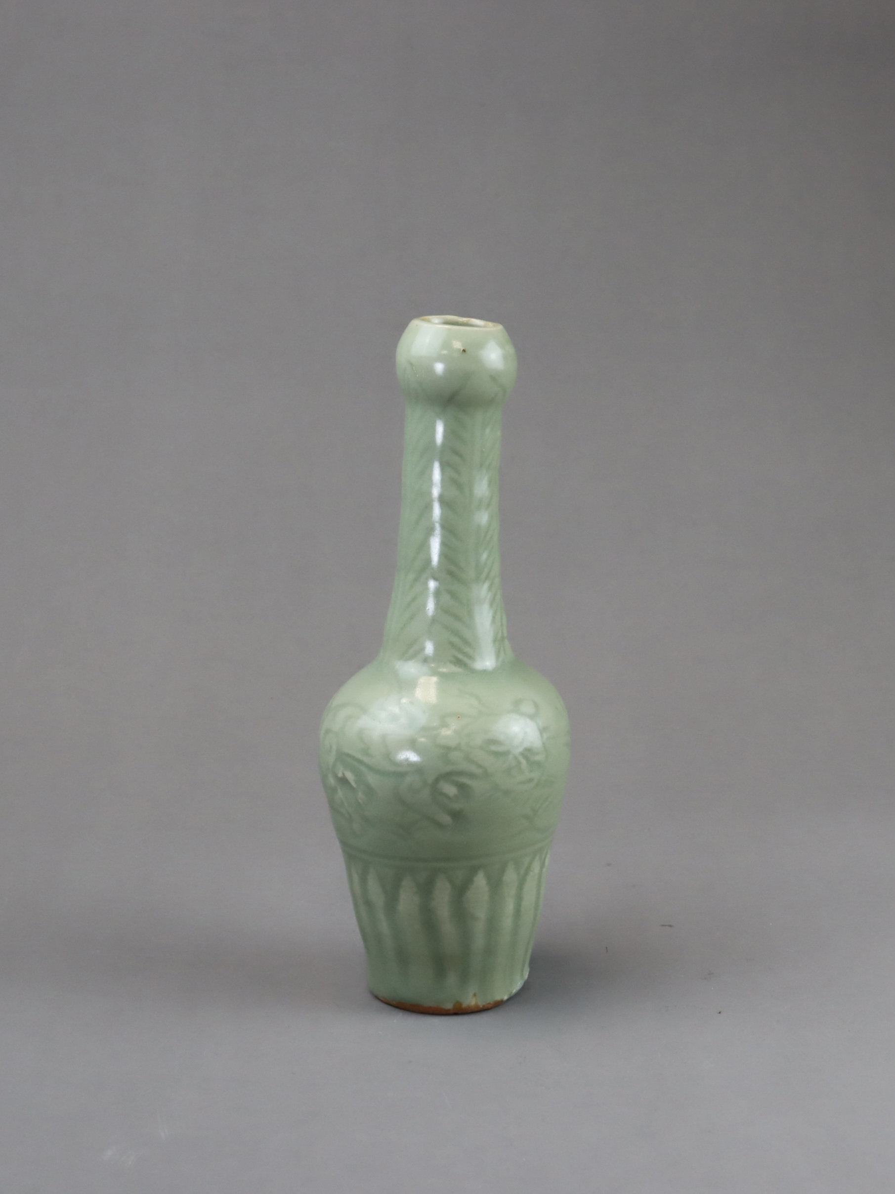 A Rare Longquan Celadon Carved 'Tiger' Vase, Yuan dynasty - Image 7 of 7
