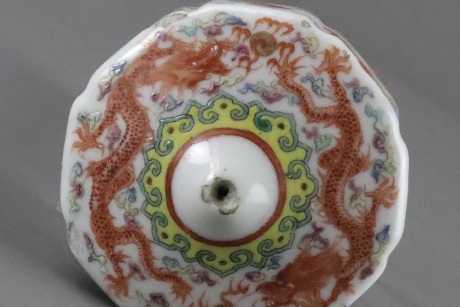 A Rare Porcelain Opium Pipe Bowl, four character mark, 19th century, - Image 5 of 8