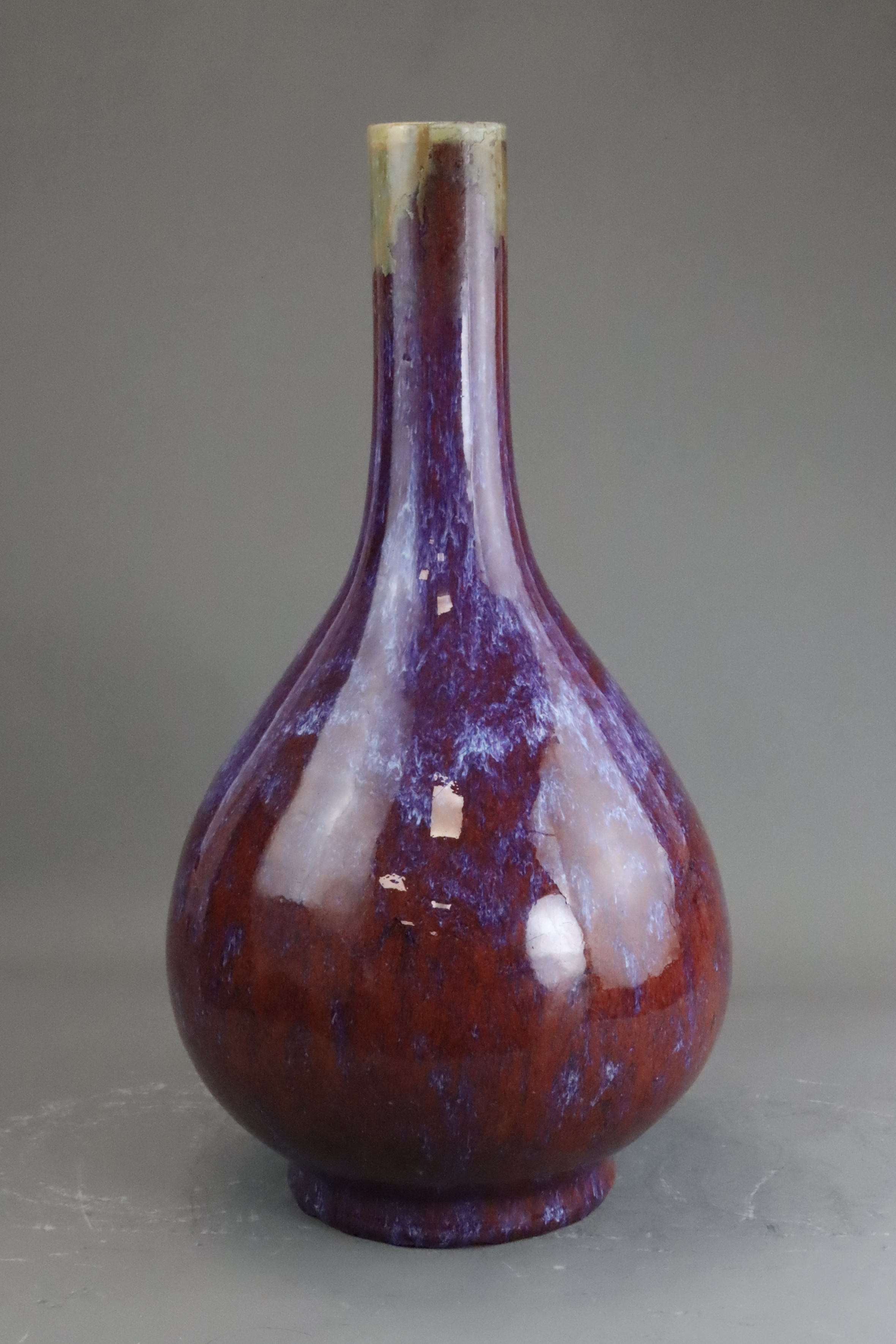 A Flambe Bottle Vase, Qing dynasty - Image 7 of 11