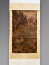 A Hanging Scroll on Silk