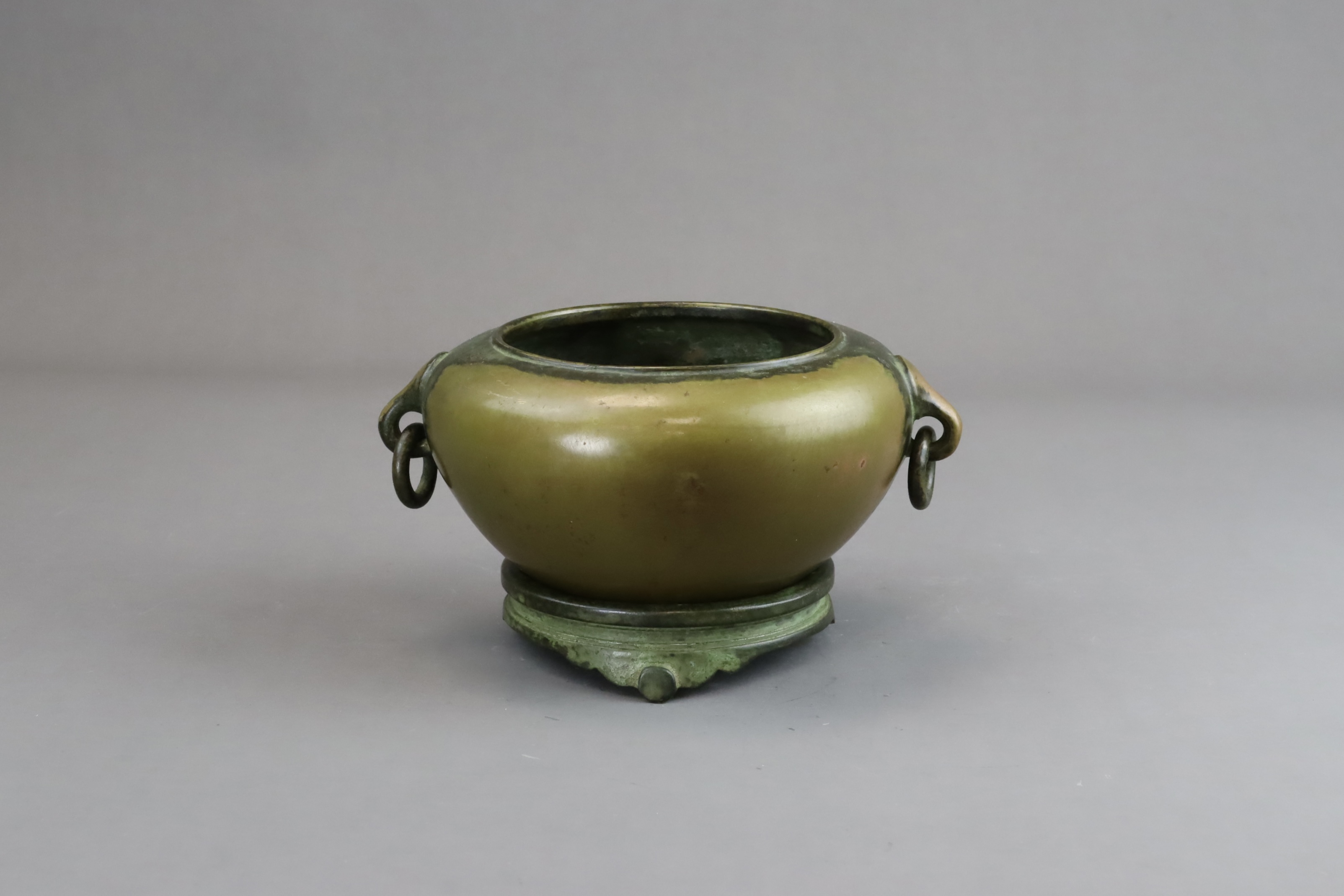 A Bronze Censer and Stand,mid Qing dynasty, - Image 5 of 10